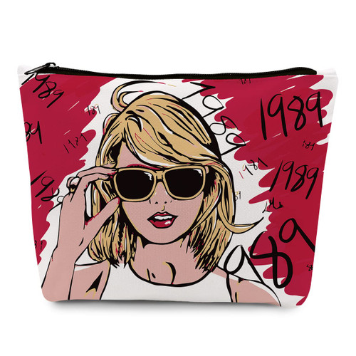 Music Lover Makeup Bag Travel Toiletry Bag for Women Singer Merchandise Album Gift TS Fans Singer Song Lovers Fans Gift for Friends Daughter Girls, Friendship Birthday Christmas Gift Ideas, 1989 Music Lover Makeup Bag Travel Toiletry Bag for Women Singer Merchandise Album Gift TS Fans Singer Song Lovers Fans Gift for Friends Daughter Girls, Friendship Birthday Christmas Gift Ideas, 1989