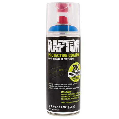 RAPTOR UP4889 Blue Bedliner 13.02 Oz 2K Aerosol, 400ml RAPTOR UP4889 Blue Bedliner 13.02 Oz 2K Aerosol, 400ml