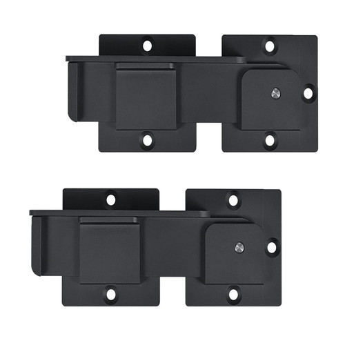 2Pcs Flip Gate Latch Lock with Padlock Hole 7.5" Flip Latch Carbon Steel Door Latch for Outdoor Wooden Fence, Swing Open Gate, Double Gate, Barn Door, Shed, Vinyl Fence, Yard