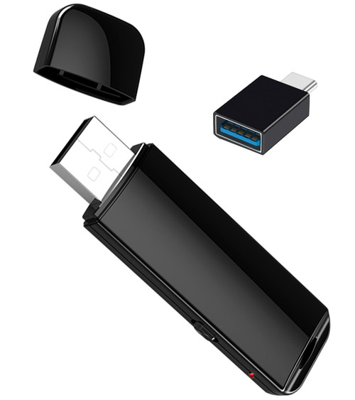 32GB USB Voice Recorder Flash Drive Audio Recorder Voice Activated - NPTCL USB Recording Device Rechargeable Digital Voice Recorder with Timer for Lectures Meetings