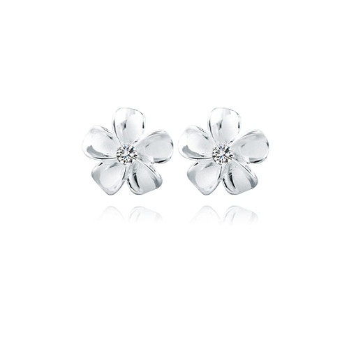 Reffeer 925 Sterling Silver Plumeria Flower Stud Earrings for Women Girls Crystal Flower Stud Earrings (A-Silver) Reffeer 925 Sterling Silver Plumeria Flower Stud Earrings for Women Girls Crystal Flower Stud Earrings (A-Silver)
