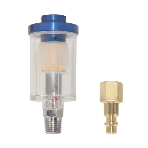 Qolekog Oil Water Separator for Air Line, 1/4 Inch NPT Inlet and Outlet, Air Compressor Water Separator Filter, Water Separator For Air Compressor Line Dryer 90 PSI (1Pc)