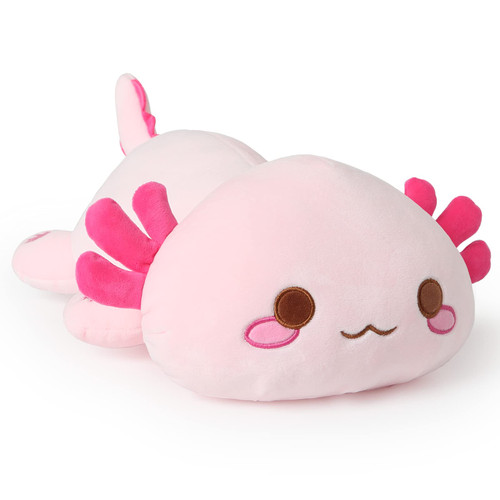 Onsoyours Cute Axolotl Plush, Soft Stuffed Animal Salamander Plush Pillow, Kawaii Plush Toy for Kids (Pink Axolotl A, 19") Onsoyours Cute Axolotl Plush, Soft Stuffed Animal Salamander Plush Pillow, Kawaii Plush Toy for Kids (Pink Axolotl A, 19")