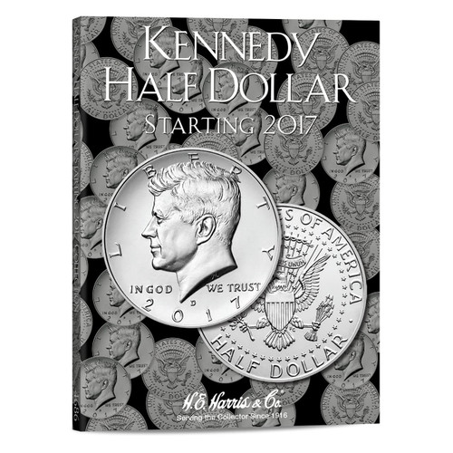 H.E. Harris & Co. US John F. Kennedy Half Dollar Coin Folder Starting 2017#4686