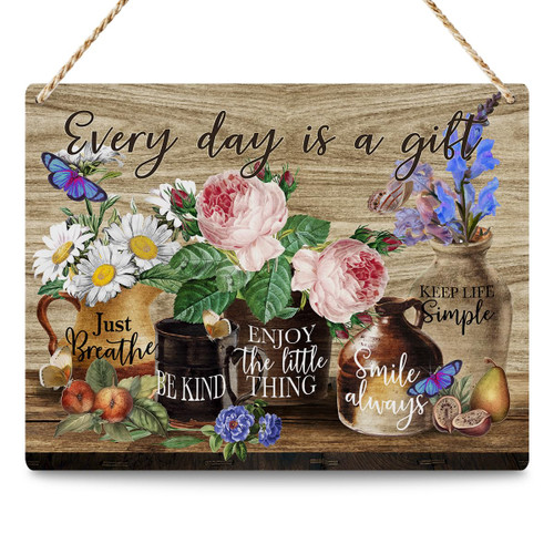 Inspirational Watercolor Flower Butterflies Home Decor Rustic Floral Farmhouse Wall Decor Wooden Hanging Plaque Wood Sign Bathroom Kitchen Bedroom Dining Living Room Cafe Garden Decor Inspirational Watercolor Flower Butterflies Home Decor Rustic Floral Farmhouse Wall Decor Wooden Hanging Plaque Wood Sign Bathroom Kitchen Bedroom Dining Living Room Cafe Garden Decor