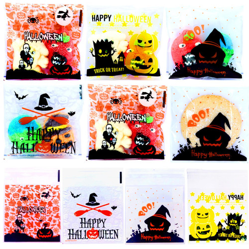 MOLIDA 300Pcs Halloween Cellophane Candy Bags,Clear Cookies Treat Bags with Sslf Adhesive for Halloween Party Favors Supplies MOLIDA 300Pcs Halloween Cellophane Candy Bags,Clear Cookies Treat Bags with Sslf Adhesive for Halloween Party Favors Supplies