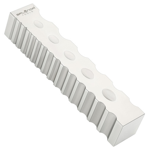 Splenor Tools Steel 8" Multi Purpose Swage Forming Block - for Jewelry Making - Silversmith - Metalworking - Bench Anvil Tool