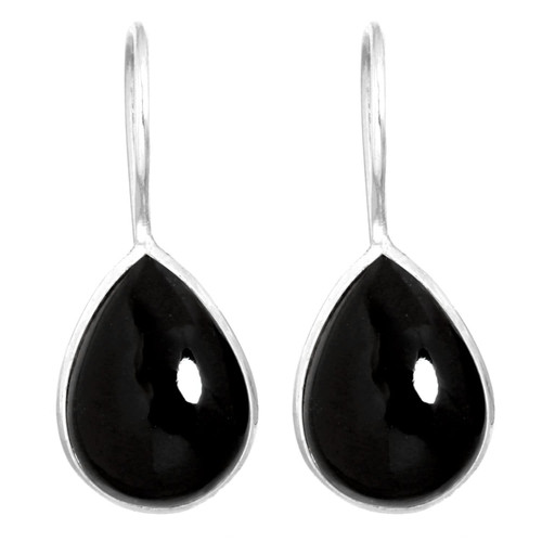 JEWELOPORIUM Black Onyx Genuine 925 Silver Earring for Women Gemstone Drop Dangle Handmade Silver Earring Engagement Gift Cocktail Jewelry JEWELOPORIUM Black Onyx Genuine 925 Silver Earring for Women Gemstone Drop Dangle Handmade Silver Earring Engagement Gift Cocktail Jewelry