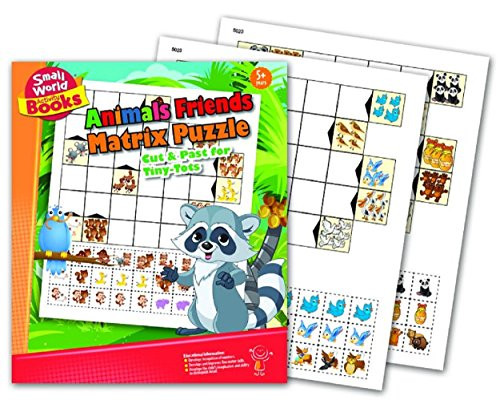 Small World Activity Books Animal Friends Matrix Puzzle Science Kit
