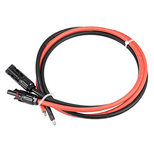 uxcell Solar Adaptor Cable 4Ft 10AWG Adaptor Kit PV with MC4 Female and Male Connectors, Connect Solar Panel and Charge Controller