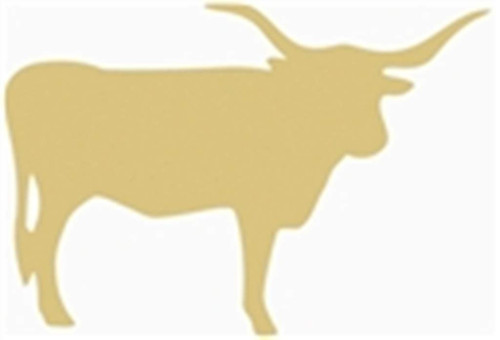 Longhorn Cow Cutout Unfinished Wood Country Decor Farm Cow Door Hanger MDF Shape Canvas Style 1 (12")