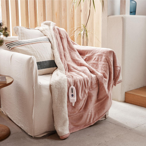 GOTCOZY Heated Blanket Electric Throw 50''X60''- Soft Silky Plush Electric Blanket with 4 Heating Level & 3 Hour Auto Off Heating Blanket, ETL Certified Machine Washable (Rose Dust) GOTCOZY Heated Blanket Electric Throw 50''X60''- Soft Silky Plush Electric Blanket with 4 Heating Level & 3 Hour Auto Off Heating Blanket, ETL Certified Machine Washable (Rose Dust)