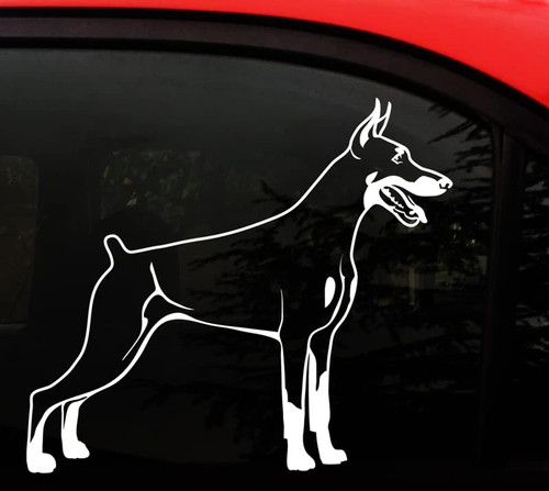 Doberman Dog Lover - Doberman Pinscher Vinyl Decal Sticker - I Love My Dobie- X Large- 10" inches for Cars/Truck/Windows/Flat Surfaces/Gift Doberman Dog Lover - Doberman Pinscher Vinyl Decal Sticker - I Love My Dobie- X Large- 10" inches for Cars/Truck/Windows/Flat Surfaces/Gift