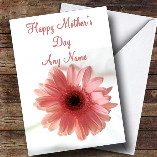 Stunning Pink Flower Personalized Mother's Day Greetings Greetings Card Stunning Pink Flower Personalized Mother's Day Greetings Greetings Card