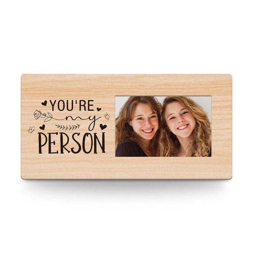 AOZHUO Gifts for Best Friends Women Picture Frames Best Friend Birthday for Women Female Her Sister in Law BFF Wood Picture Frame Bestie Gifts Long Distance Friendship Gifts Photo Frame