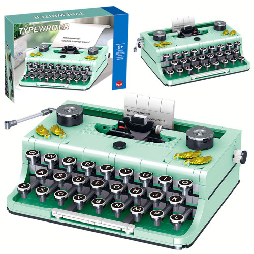 ENHANA Ideas Retro Typewriter Building Blocks Toys Model,STEM Building Idea Set,Best Nostalgic Gift for 6+ Year Old Kids or Adults,820PCS