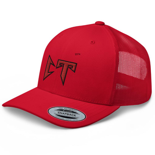 RIVEMUG Corridos Tumbados CT Trucker Hat Curved Bill Mid Crown Adjustable Coridos Belicos Cap Red