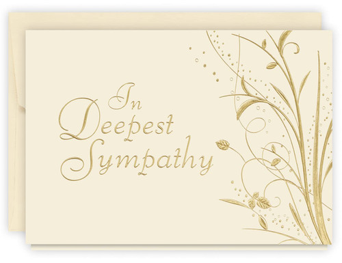 The Gallery Collection, 5 Count, Sympathy Garden Cards with Pearl Lined Envelopes