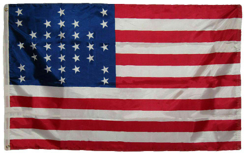 Trade Winds 2x3 Fort Ft Sumter 33 Star 150D Woven Poly Nylon Flag 3x2 Banner Grommets Premium Fade Resistant