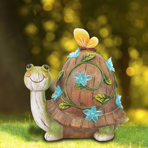 Turtle Figurine Garden Statue Resin Animal Sculpture Garden Decor with Solar Lights Cute Art Sculpture for Garden Patio Lawn Yard Outdoor Decorative Turtle Figurine Garden Statue Resin Animal Sculpture Garden Decor with Solar Lights Cute Art Sculpture for Garden Patio Lawn Yard Outdoor Decorative