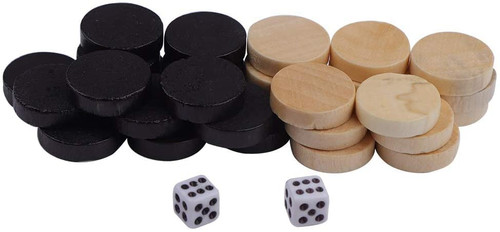 U-K Game Chess Piece,32Pcs Draughts and Checkers Backgammon Piece for Kids Board Learning Camping Professional Design