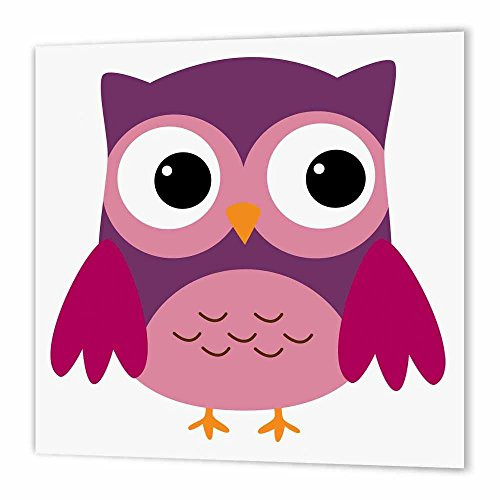 3dRose Cute Purple Owl - Iron on Heat Transfer, 6 by 6-Inch, for White Material (ht_58278_2) 3dRose Cute Purple Owl - Iron on Heat Transfer, 6 by 6-Inch, for White Material (ht_58278_2)