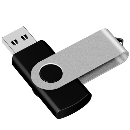 EASTBULL 64 GB Flash Drive USB 2.0 64 GB Single Pack Thumb Drive Swivel Design Memory Stick Zip Drive Jump Drive for Storage and Backup(Silver)
