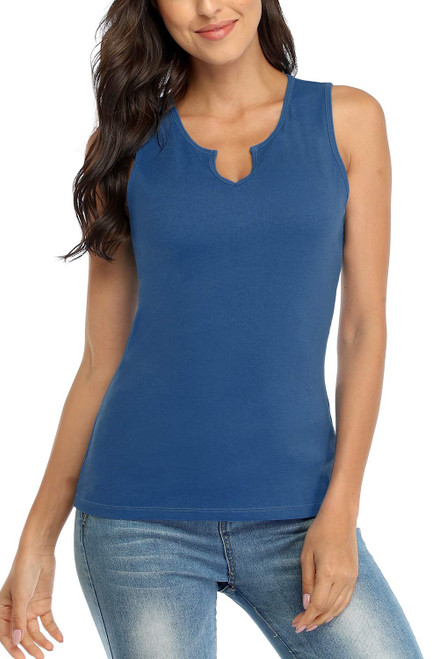 V FOR CITY No Bra Ribbed Tank Tops for Women Sexy Low Cut V Neck Sleeveless Top Summer Basic Wide Straps Cami Shirt