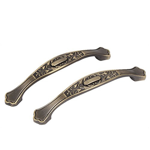 Uxcell a16040700ux0637 Pull Handle 96Mm Spacing Vintage Style Cabinet Drawer Door Pull Handle Bronze Tone 2Pcs
