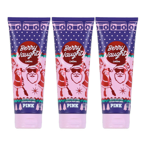 Victoria's Secret Pink Berry Naughty Body Lotion Lot of 3