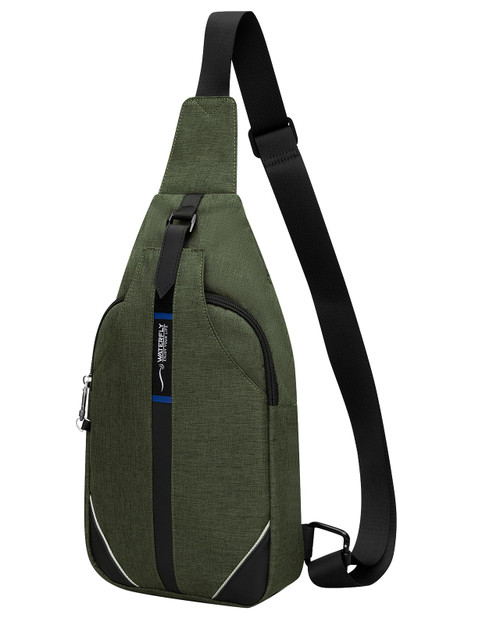 WATERFLY Medium Crossbody Sling Backpack Anti Theft Backpack for Traveling Chest Shoulder Bag