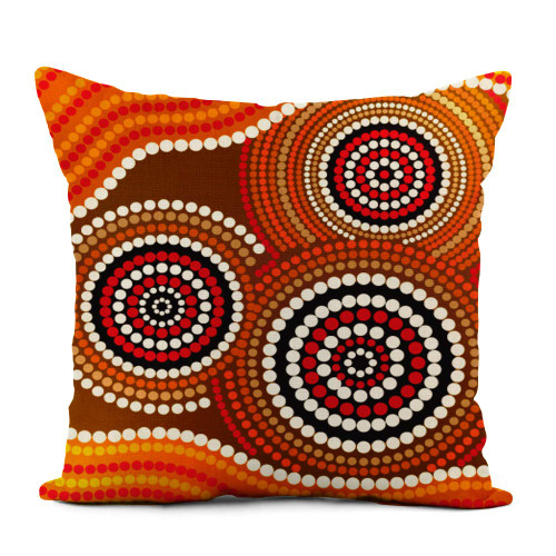 rouihot Linen Throw Pillow Cover Orange Aborigine Australia Aboriginal Brown Indigenous Australian Pattern Circle Home Decor Pillowcase 18x18 Inch Cushion Cover for Sofa Couch Bed and Car rouihot Linen Throw Pillow Cover Orange Aborigine Australia Aboriginal Brown Indigenous Australian Pattern Circle Home Decor Pillowcase 18x18 Inch Cushion Cover for Sofa Couch Bed and Car