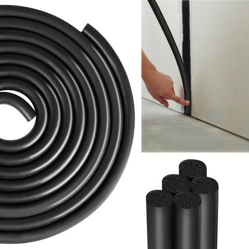 Backer Rod 1/2 Inch Rubber Caulk Saver,Foam Backer Rod for Gaps and Joints,Concrete Expansion Joint Filler,19.6 feet Length (1/2 inch *19.6 feet)