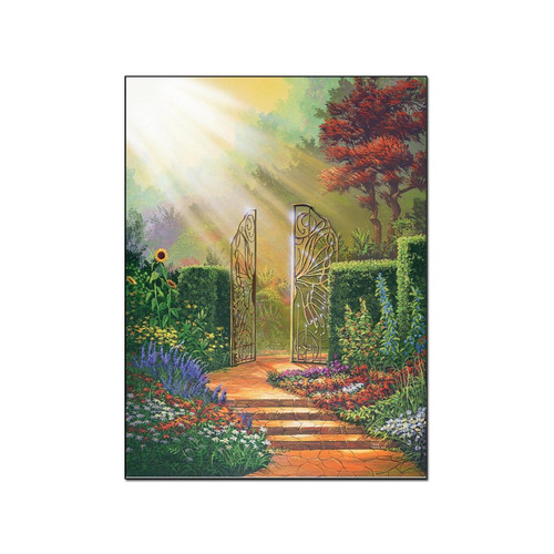 AAHARYA Georg Huber Artist Poster In The Garden Painting Print On Canvas Canvas Painting Posters And Prints Wall Art Pictures for Living Room Bedroom Decor 16x20inch(40x51cm) Unframe-style