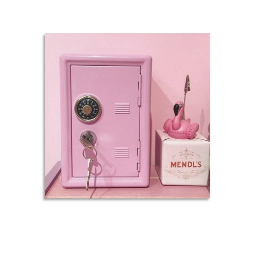 MQISNOHA Poster Pink Girls Bedroom Wall Art Aesthetics Creative Poster (7) Wall Art Paintings Canvas Wall Decor Home Decor Living Room Decor Aesthetic 12x12inch(30x30cm) Unframe-Style