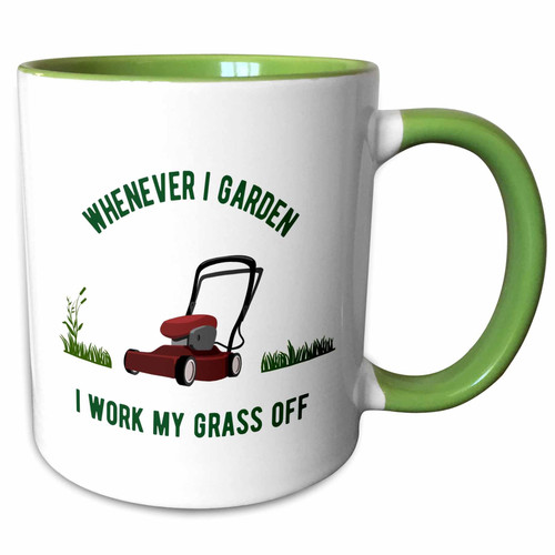 3dRose Whenever I Garden I Work My Grass Off - Funny Gardening Pun Gardener - Mugs (mug-366737-7) 3dRose Whenever I Garden I Work My Grass Off - Funny Gardening Pun Gardener - Mugs (mug-366737-7)