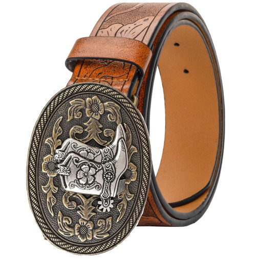 UTOWO Western PU-Leather Cowboy Cowgirl Buckle Belt for Men Women Jeans - Engraved Floral Boots Texas Buckle Belt UTOWO Western PU-Leather Cowboy Cowgirl Buckle Belt for Men Women Jeans - Engraved Floral Boots Texas Buckle Belt