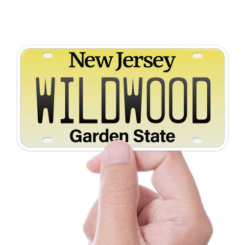 Wildwood NJ License Plate Sticker for Car, Cute Jersey Shore Stickers for Hydroflask, New Jersey Beaches, NJ Vinyl Decals for Laptop Wildwood NJ License Plate Sticker for Car, Cute Jersey Shore Stickers for Hydroflask, New Jersey Beaches, NJ Vinyl Decals for Laptop