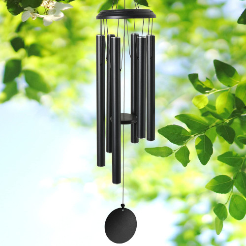 Wind Chimes for Outside, Chimes Outdoor Deep Tone,32" Large Wind Chime, Memorial Wind Chimes with Hook as Gifts for Christmas, Elegant Chime for Garden Patio Black Wind Chimes, Yard, Home Decor. Wind Chimes for Outside, Chimes Outdoor Deep Tone,32" Large Wind Chime, Memorial Wind Chimes with Hook as Gifts for Christmas, Elegant Chime for Garden Patio Black Wind Chimes, Yard, Home Decor.