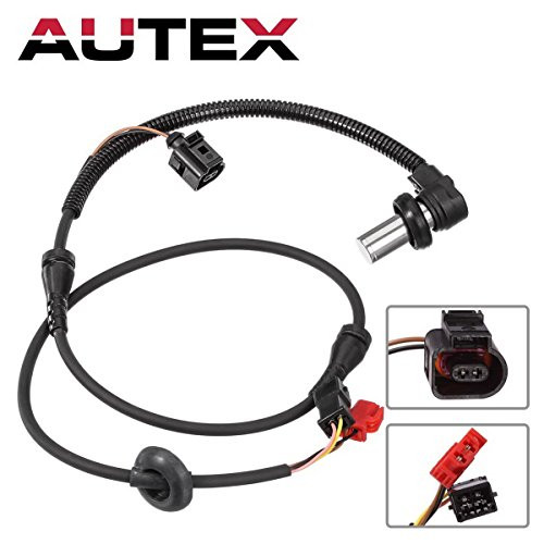 AUTEX ABS Wheel Speed Sensor 4B0927803C 8D0927803D ALS424 Front Left or Right compatible w/ 2000 2001 2002 2003 2004 2005 Volkswagen Passat 2000 2001 Audi A4 Audi A4 Quattro Audi S4