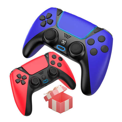 FAREMOCI 2 Pack Wireless Controller for PS-4, Wireless Remote Control Compatible with PS-4/Slim/Pro, with Enhanced pa4 Remote Joystick/Audio/Touchpad/Dual