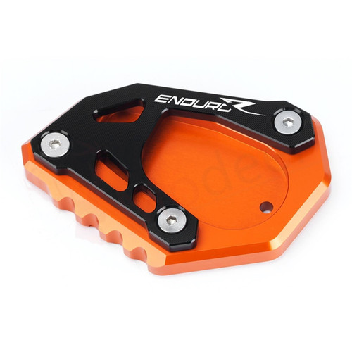 MUZIZY Motorcycle Accessories Side Stand Extender Pad Enlarged Stand Expander for KTM 690 LC4 Enduro/R 2019 2020 2021 2022 Side Stand Pad (Color : EnduroR B)