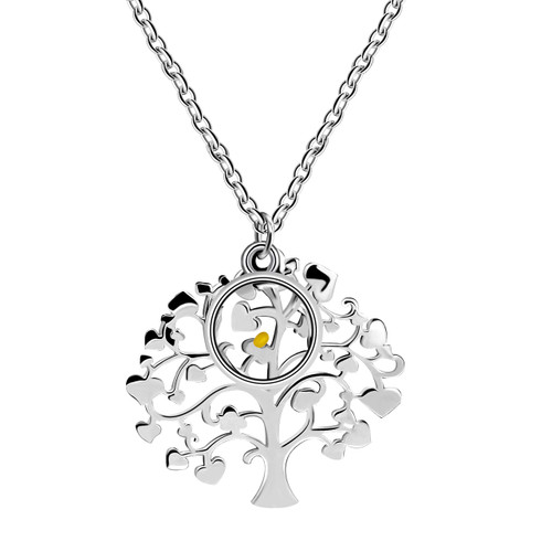 Uloveido Charms Family Tree of Life Charms Necklace Mustard Seed Pendant Stainless Steel Gifts for Wife Mom Daughter Y637 (Silver-Round) Uloveido Charms Family Tree of Life Charms Necklace Mustard Seed Pendant Stainless Steel Gifts for Wife Mom Daughter Y637 (Silver-Round)