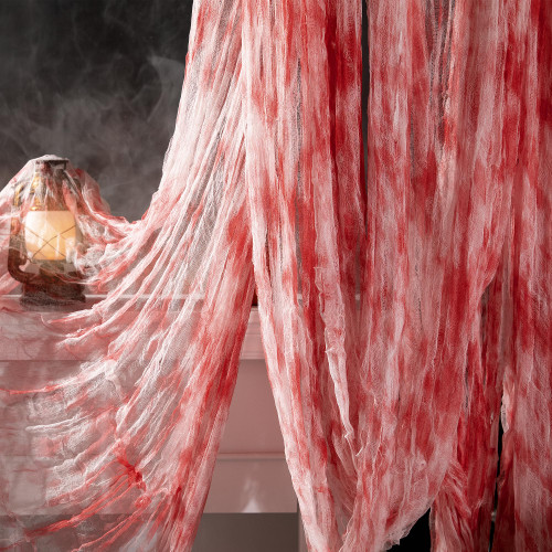 197" x 85" Halloween Creepy Cloth - Halloween Spooky Fabric Cloth - Scary Gauze Blood Creepy Cloth for Haunted House Halloween Party Yard Wall Doorway Outdoors Decoration (red) 197" x 85" Halloween Creepy Cloth - Halloween Spooky Fabric Cloth - Scary Gauze Blood Creepy Cloth for Haunted House Halloween Party Yard Wall Doorway Outdoors Decoration (red)