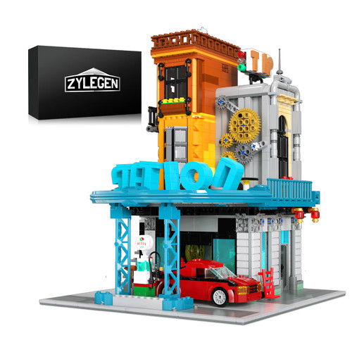 ZYLEGEN Repair Station Mini Brick Set,Vehicle Repair Workshop Building Block Set, Collectible Car Service Station Architecture Model Toy for Adult Gift Giving, Not Compatible with Lego(1,859PCS) ZYLEGEN Repair Station Mini Brick Set,Vehicle Repair Workshop Building Block Set, Collectible Car Service Station Architecture Model Toy for Adult Gift Giving, Not Compatible with Lego(1,859PCS)