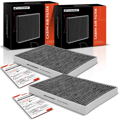 A-Premium 2-PC Cabin Air Filter with Activated Carbon Compatible with Chrysler 300 & Dodge Challenger, Charger, 2011-2020, Replace# 68071668AA A-Premium 2-PC Cabin Air Filter with Activated Carbon Compatible with Chrysler 300 & Dodge Challenger, Charger, 2011-2020, Replace# 68071668AA