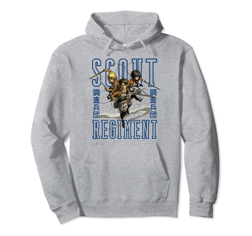 Attack on Titan Trio & Scout Regiment Logo Pullover Hoodie