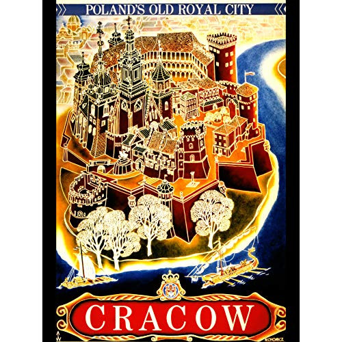 TRAVEL TOURISM KRAKOW POLAND WAWEL HILL CATHEDRAL CASTLE POLAND NEW FINE ART PRINT POSTER PICTURE 30x40 CMS CC2937