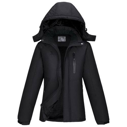 CAMEL Women's Warm Winter Ski Jackets Waterproof Snow Coat with Hood Mountain Windproof Rain Jacket