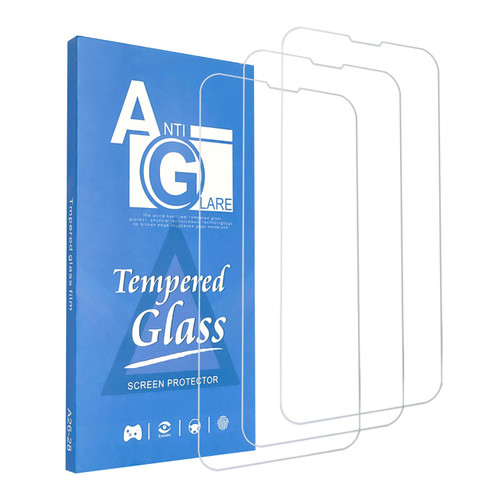 Cone Glass Screen Protector for iPhone 13 Pro Max / 14 Plus [6.7"], 3 Packs Case Friendly Tempered Glass Film, [9H hardness] - HD